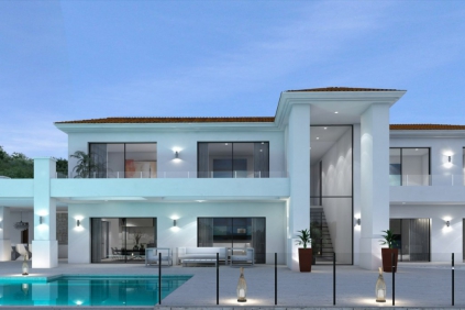 Schitterende luxe nieuwbouw villa op unieke locatie pal aan zee in Moraira