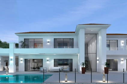 Stunning new build sea front villa in Moraira with amazing sea views