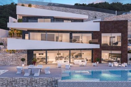 Superb quality designer villa with beautiful sea views