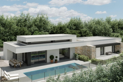 Beautiful contemporary villa under construction for unbeatable Price!