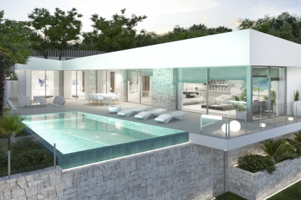 Luxury contemporary villa with sea view in Benitachell