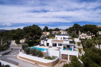 Stunning Ibiza style villa with beautiful sea views