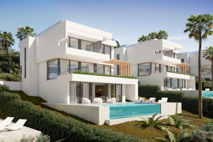 Contemporary designer villas with stunning views in La Cala Golf resort for competitive price