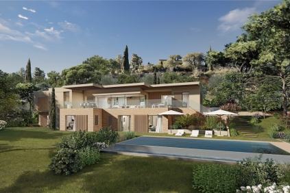 Luxe nieuwe high end design villa's met schitterend uitzicht over de baai van Saint Tropez