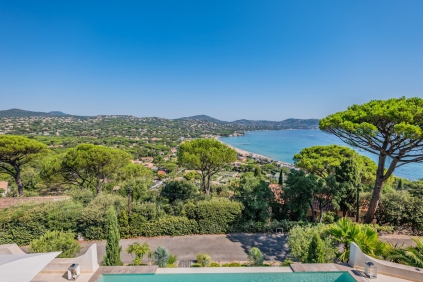 Exclusive villa with the most spectacular views over La Nartelle beach and the sea