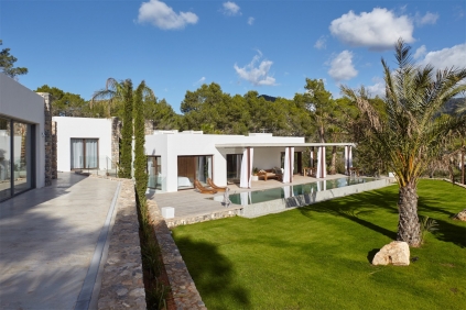 Beautiful modern Ibiza style villa close to the Cala Jondal beach