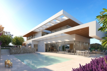 Back on the market: Luxurious high end villa with amazing views close to Ibiza town and the sea