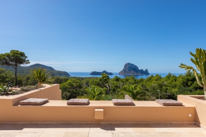 Luxury apartment with expansive terrace and breathtaking Es Vedrà views