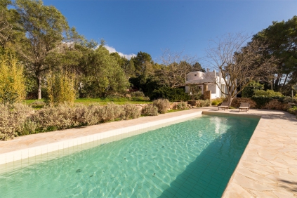 Superb Ibiza finca full of authentic details and stunning views close to Santa Gertrudis