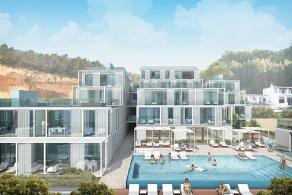 Schitterend nieuw high tech design appartement aan het strand van Cala Vadella