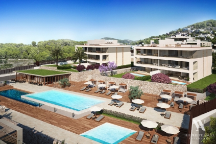 High end designer apartments and penthouses with 5* hotel services in prime location Ibiza