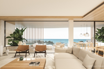 Super luxe 3 slaapkamer zeezicht appartement aan de jachthaven