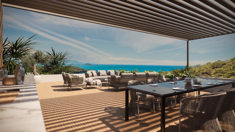 Stunning new build designer villa with sea view in guarded community Vista Alegre