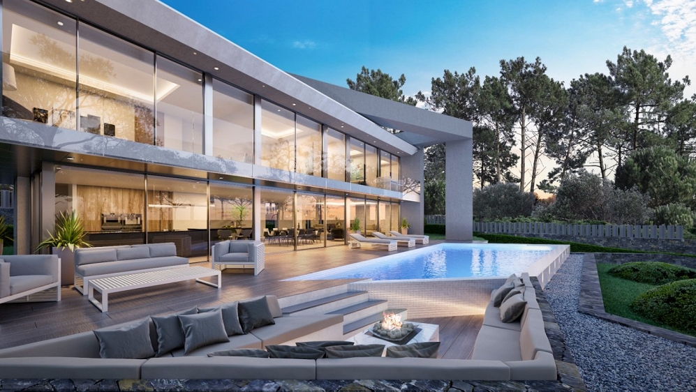 Unique designer villa with stunning sea view and walking distance to La Fustera Beach