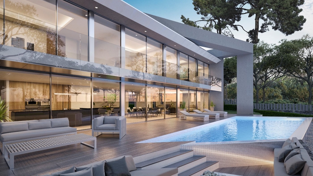 Unique designer villa with stunning sea view and walking distance to La Fustera Beach