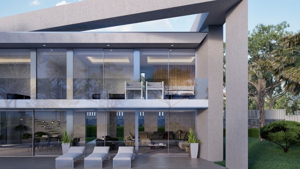 Unique designer villa with stunning sea view and walking distance to La Fustera Beach