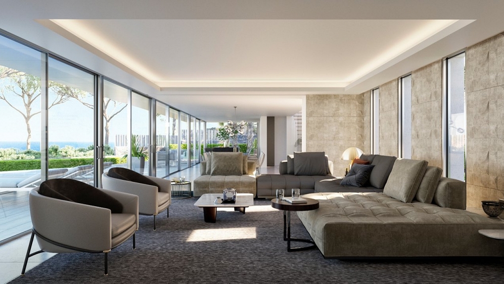 Unique designer villa with stunning sea view and walking distance to La Fustera Beach