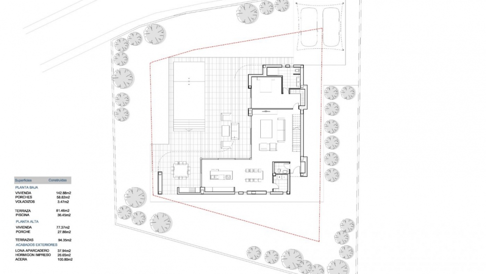 Beautiful modern organic shaped villa close to Moraira centre