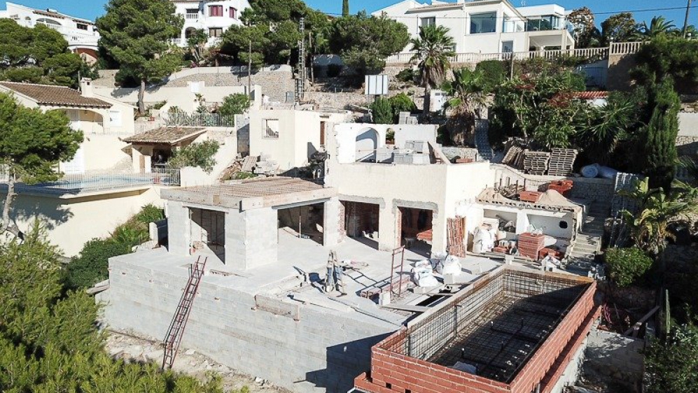 Stunning new Ibiza style villa with amazing Sea views in Moraira
