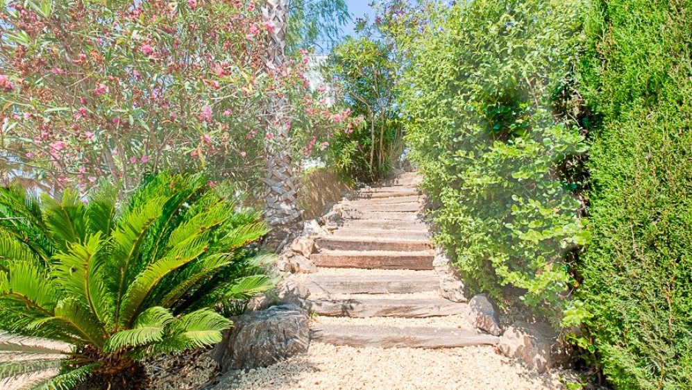 Amazing Ibiza style villa with panoramic sea views and 100% privacy in Moraira