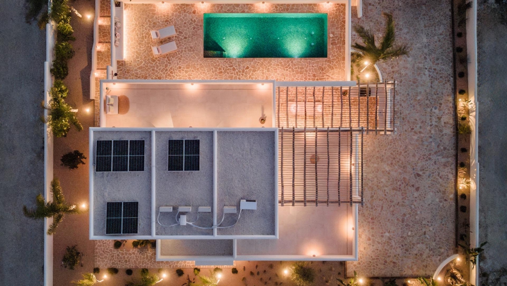 Beautiful key-ready luxury new build Ibiza style villa with sea views in Moraira