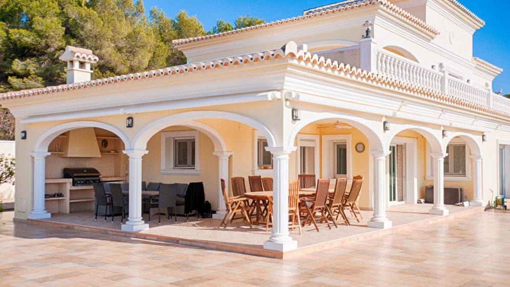 Mediterranean villa in prime Moraira location with panoramic sea views and immense potential!