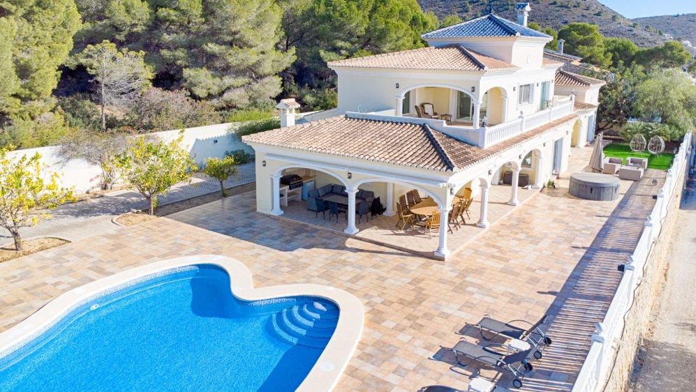 Mediterranean villa in prime Moraira location with panoramic sea views and immense potential!