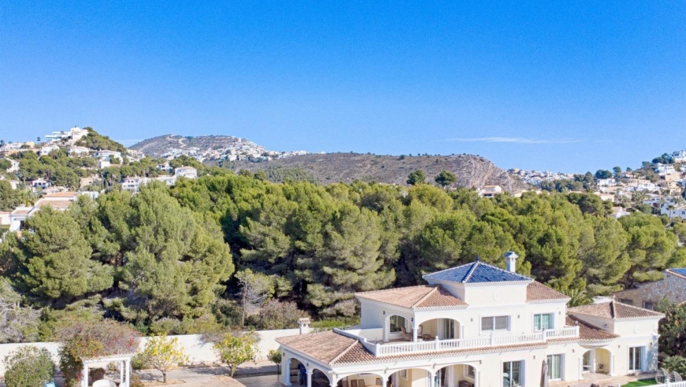 Mediterranean villa in prime Moraira location with panoramic sea views and immense potential!