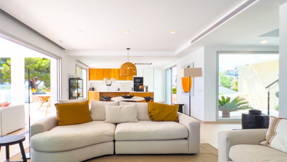 Modern Mediterrane villa met panoramisch zeezicht op toplocatie in Moraira