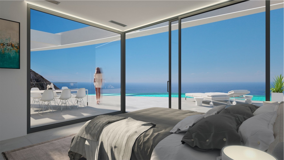 Ultra moderne design villa met schitterend zeezicht tussen Calpe en Altea