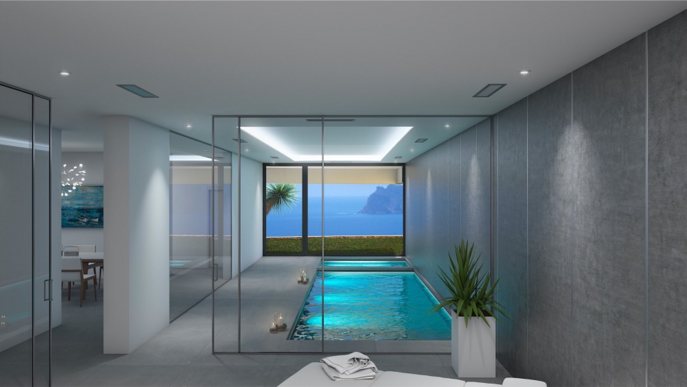 Ultra moderne design villa met schitterend zeezicht tussen Calpe en Altea