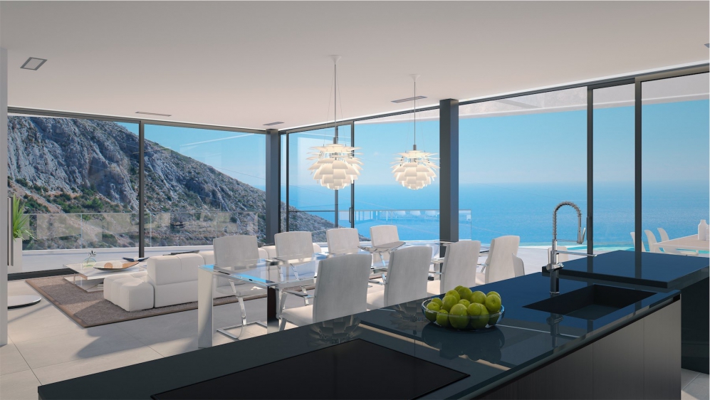 Magnificent designer villa with stunning sea views between Altea and Calpe