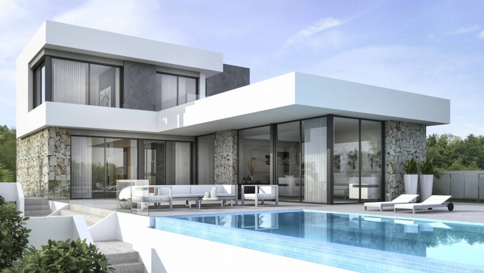 Modern new built villa with phenomenal sea views 