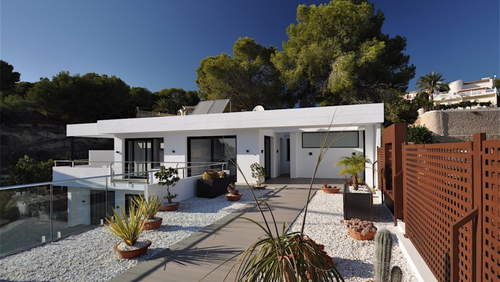 Schitterende moderne zeezicht villa op loopafstand strand