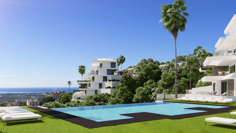 High end apartments and penthouses with a maximum of privacy and stunning sea views