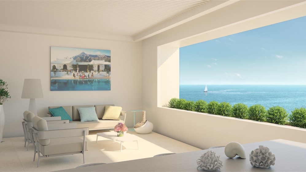 Luxe design appartementen direct aan de strandboulevard van Estepona