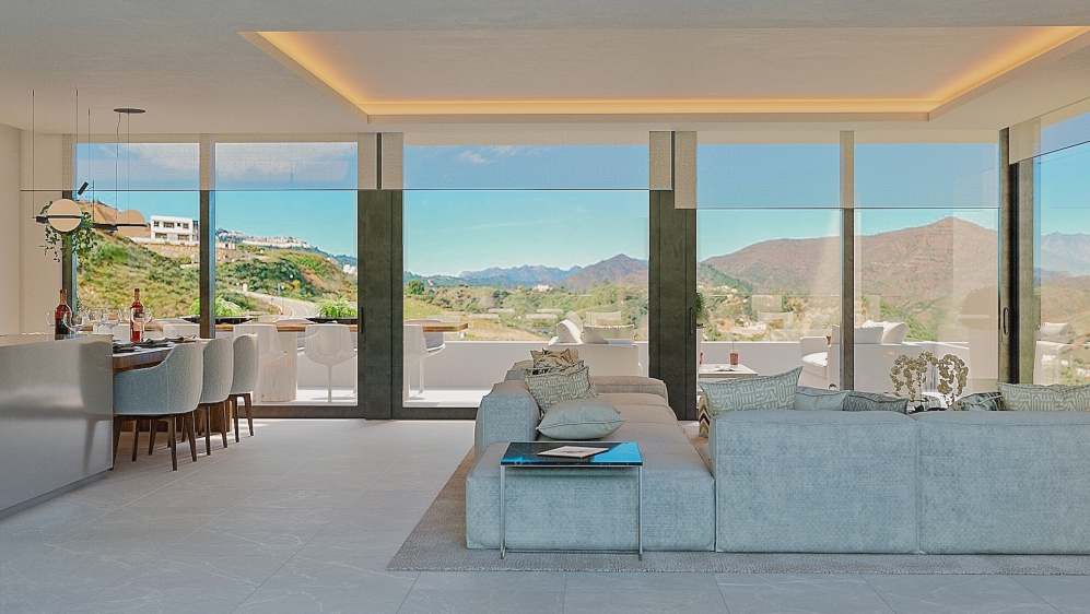 Contemporary designer villas with stunning views in La Cala Golf resort for competitive price