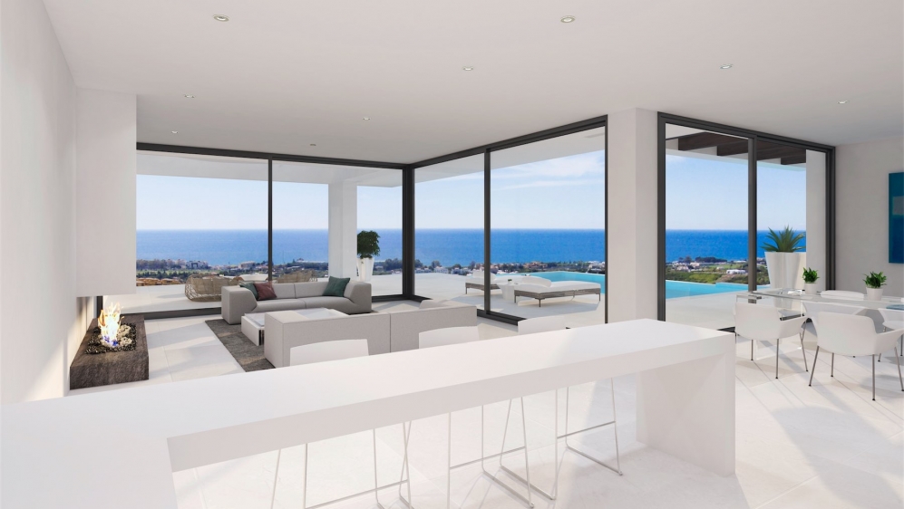 Magnificent contemporary sea view villas in a prime location close to Marbella