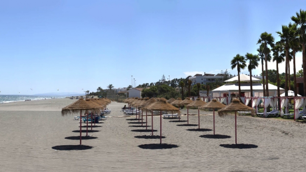 Contemporary beachfront designer villa with direct private access to the beach in the New Golden Mile.