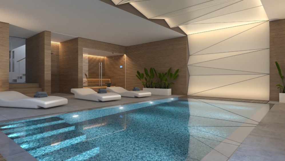 Contemporary beachfront designer villa with direct private access to the beach in the New Golden Mile.