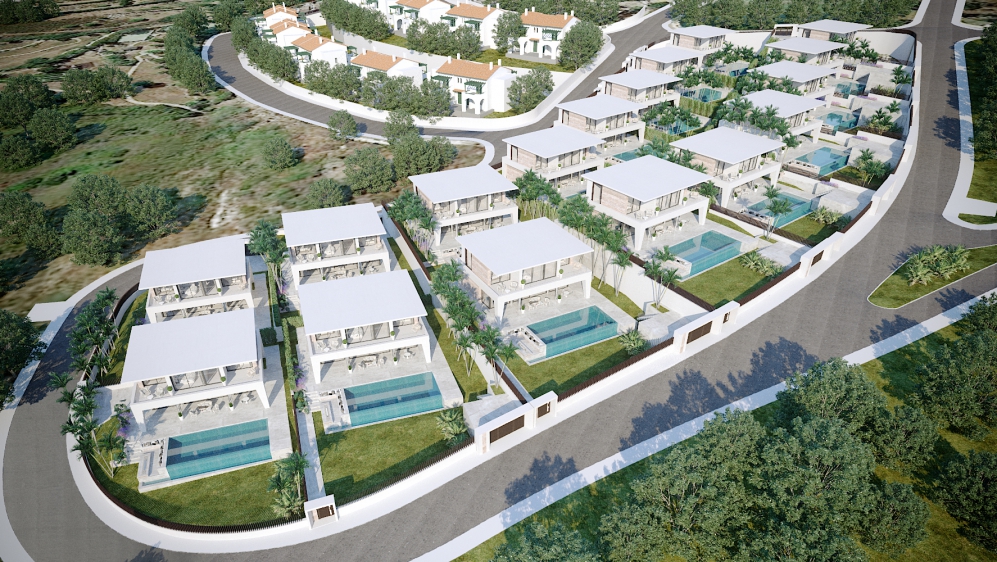 Very well priced new build villas for sale walking distance to the beach and harbour