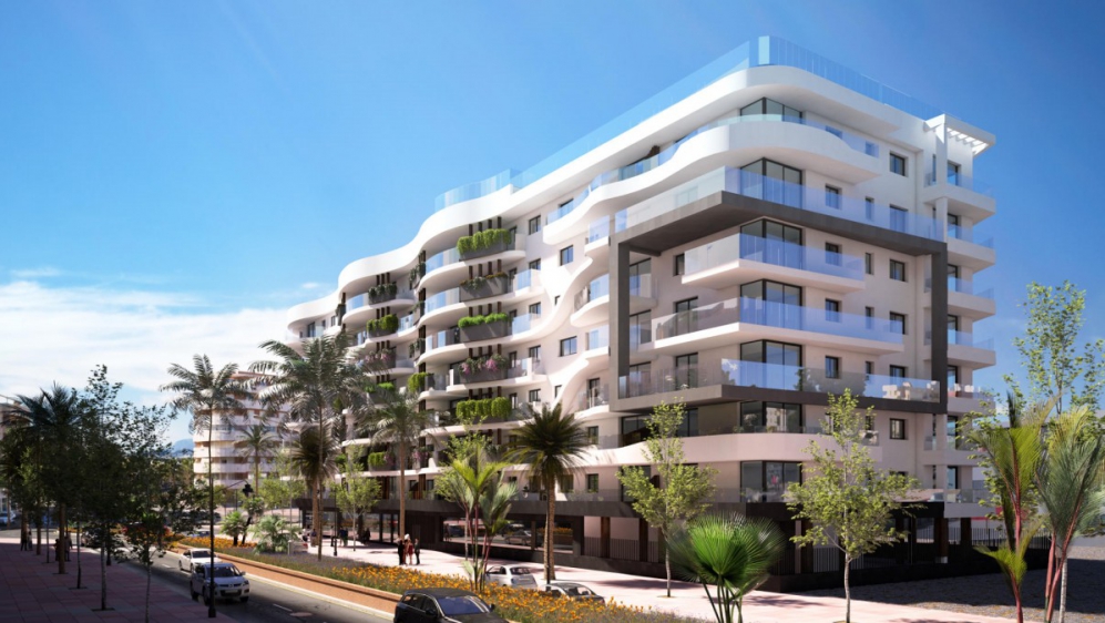 Contemporary city apartments close to the beach