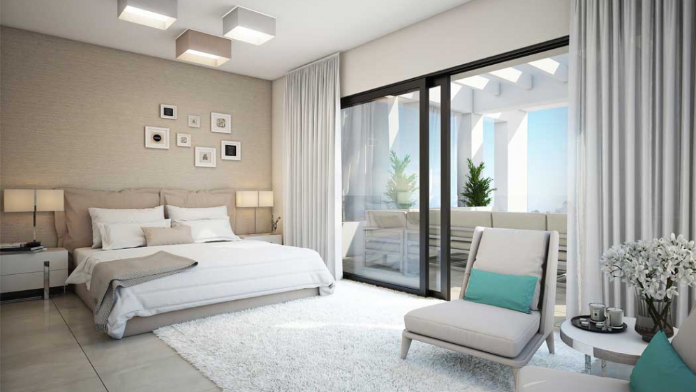 Moderne nieuwe appartementen met golf & zeezicht