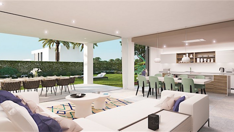 Nieuwe design villa's met zeezicht bij Marbella