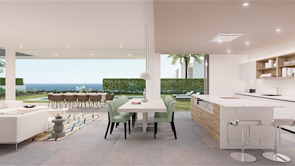 Nieuwe design villa's met zeezicht bij Marbella
