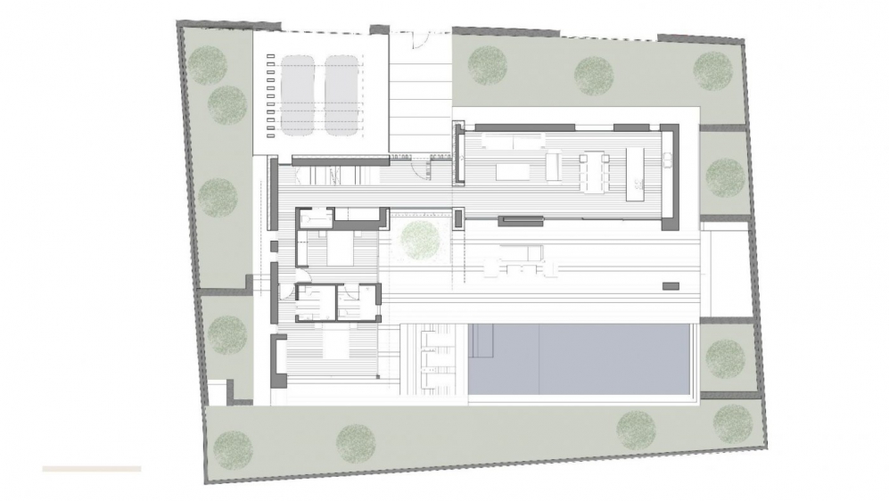Top quality contemporary 'Ibiza style villa with sea views at walking distance from the beach