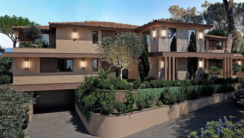 Zeer luxe en ruime nieuwbouw appartementen met panoramisch uitzicht op zee en Saint Tropez