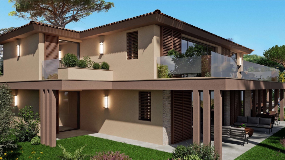 Zeer luxe en ruime nieuwbouw appartementen met panoramisch uitzicht op zee en Saint Tropez