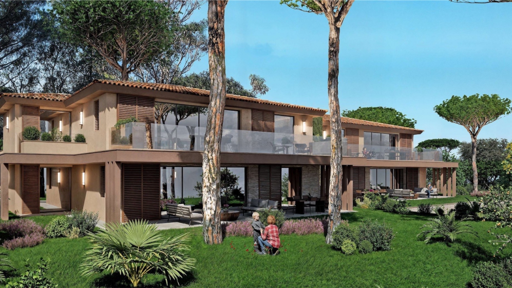 Zeer luxe en ruime nieuwbouw appartementen met panoramisch uitzicht op zee en Saint Tropez
