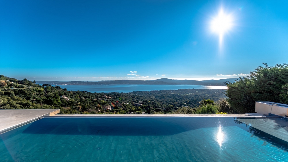 Stunning contemporary villa offering the most amazing views of St.Tropez bay